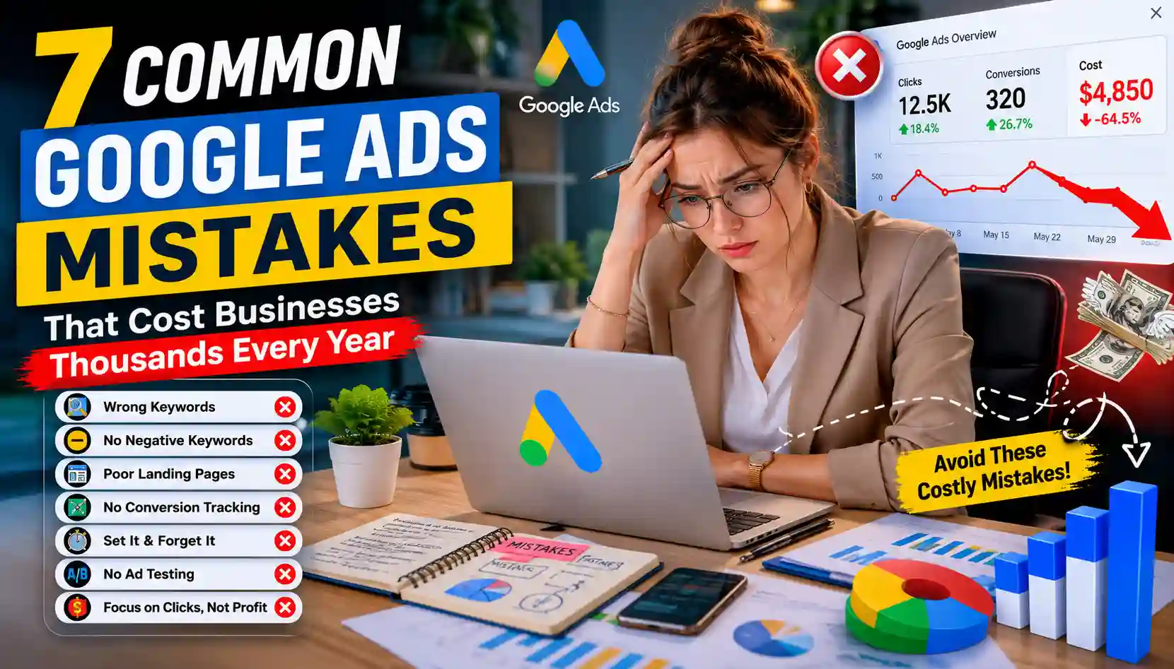7 Common Google Ads Mistakes That Cost Businesses Thousands Every Year