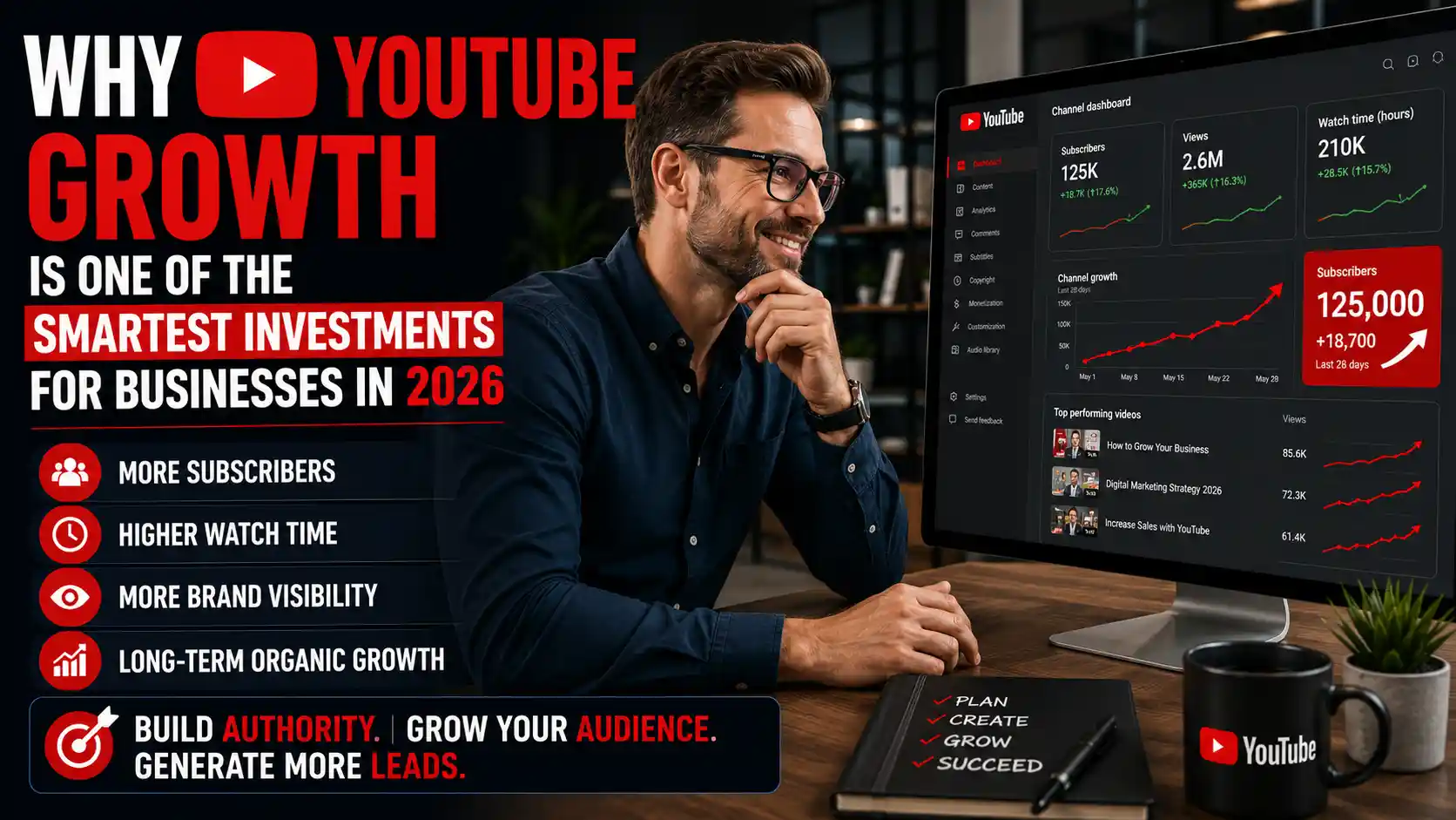 Why YouTube Growth Is One of the Smartest Investments for Businesses in 2026